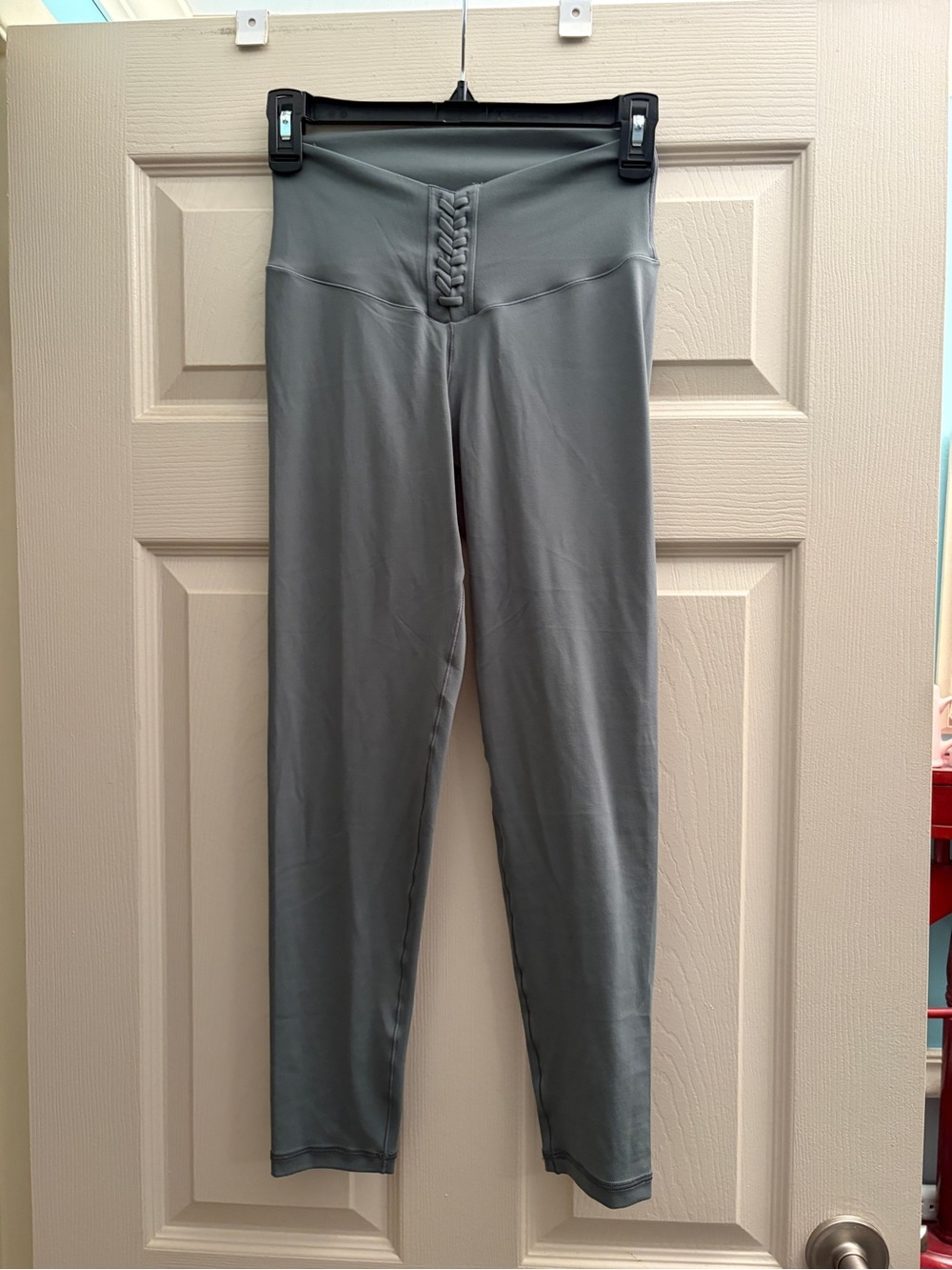 High-Waist Green  Sculpting Leggings